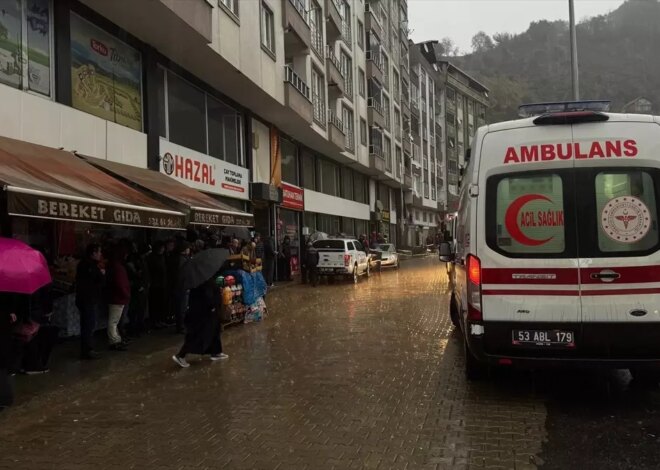 Rize’de Heyelan: 1 Ölü, 4 Yaralı